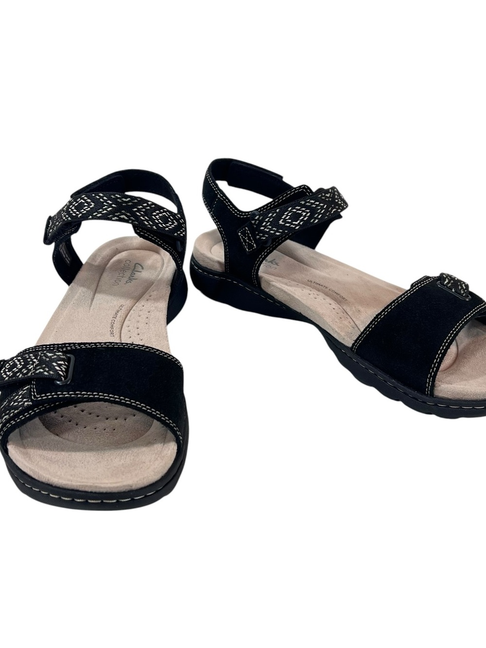 Clarks Amanda Sprint Sandals Womens New Black